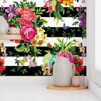 5.15" Floral Pop Stripes - Small Print