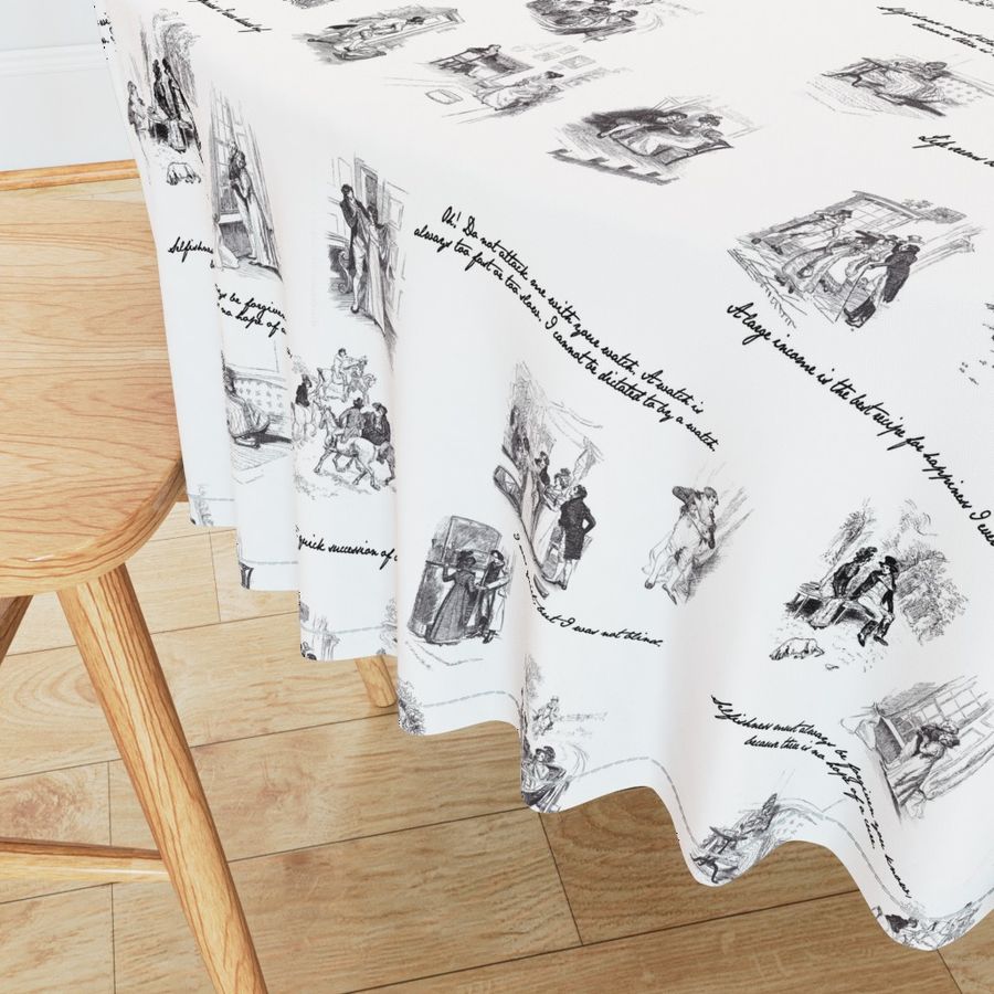 Mansfield Park Toile Black