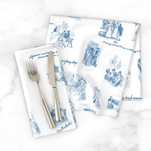 Mansfield Park Toile Blue