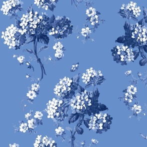 Edwina Floral bold blueberry