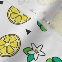Confetti & Lemons Print White