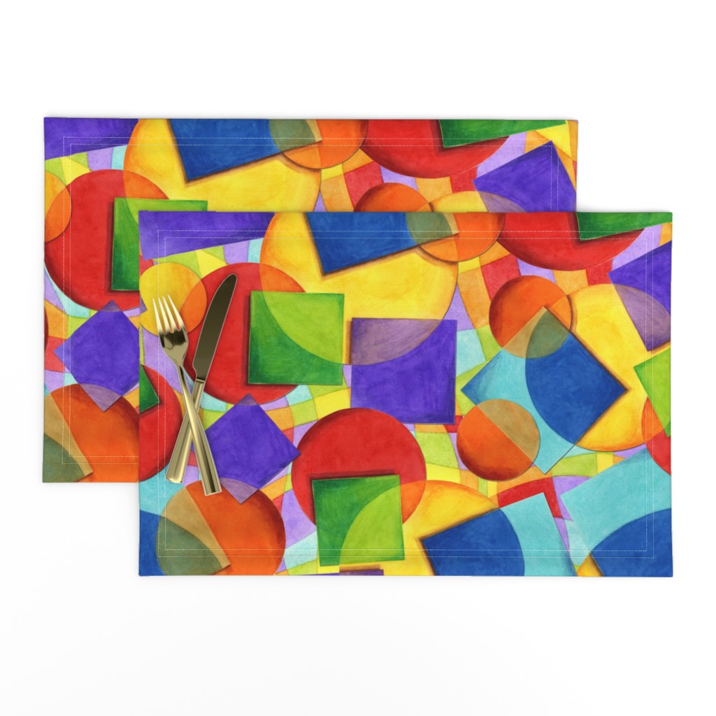 Candy Rainbow Plaid Geometric