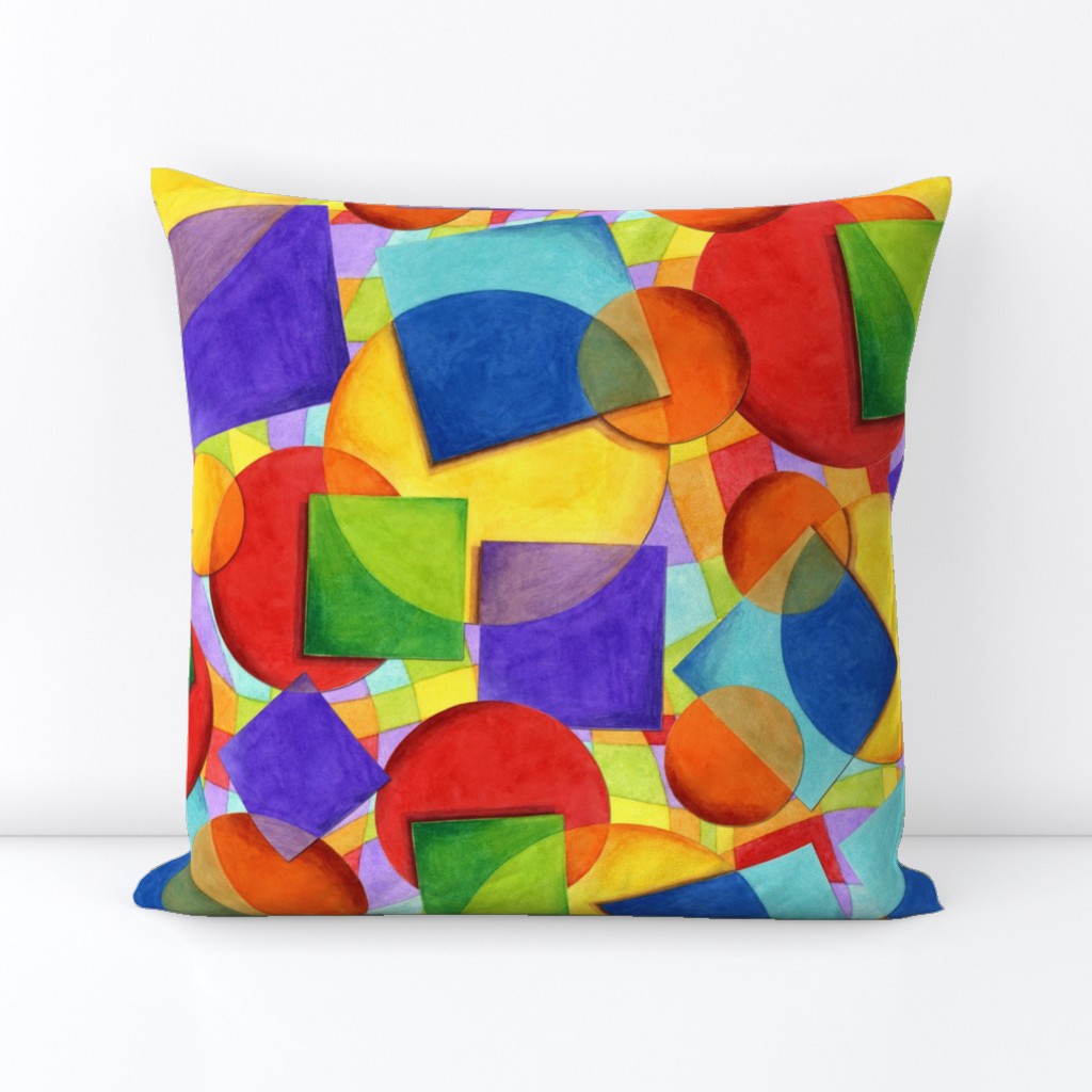 Candy Rainbow Plaid Geometric