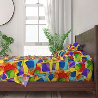 Candy Rainbow Plaid Geometric