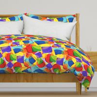 Candy Rainbow Plaid Geometric