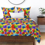 Candy Rainbow Plaid Geometric