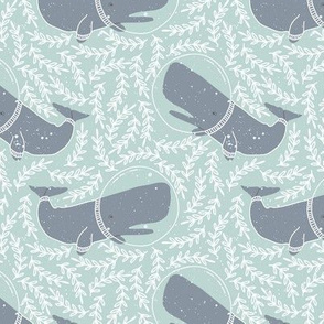 Kids Sea Whale and Floral