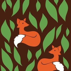 Foxes in the Woodland pattern 