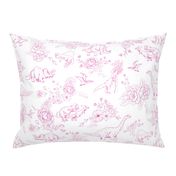 Dinosuar Toile Hot Pink 