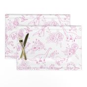 Dinosuar Toile Hot Pink 