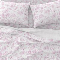 Dinosuar Toile Hot Pink 