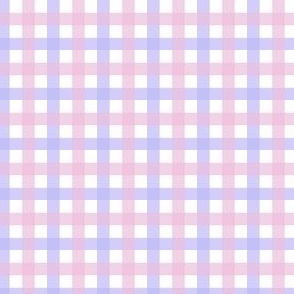 Gingham Pink Purple 4 count