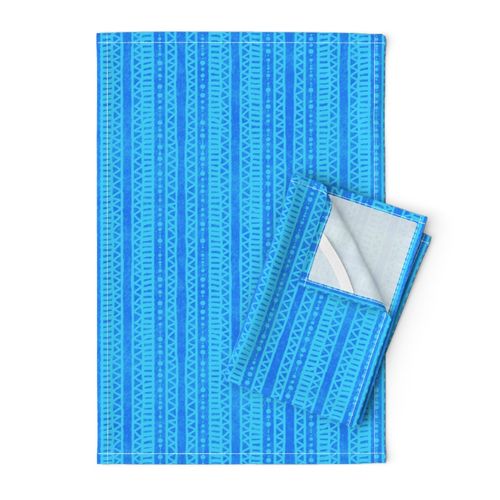 Mudcloth Stripes Cobalt Electric Blue 300L