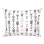 Arrow Feathers- pink/grey/white-ch