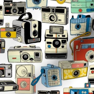 Make It Snappy!* (Revisited) || hand-drawn vintage cameras