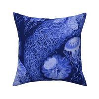 Jellyfish Swarm ~ Royal Blue and White 