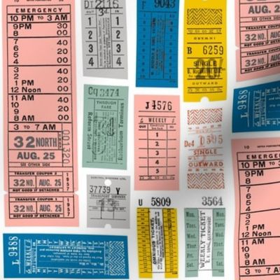 Now Taking Tickets!* {Revisited} || vintage transit tickets