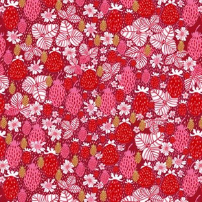 Strawberry Field Floral - SMALL