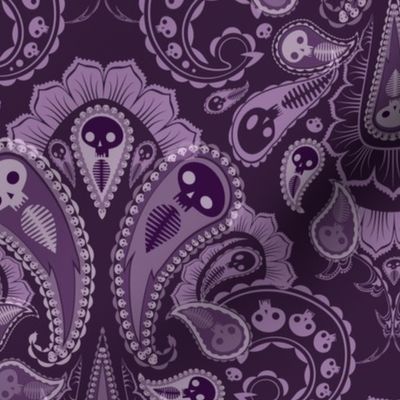 Ghost Paisley - purple