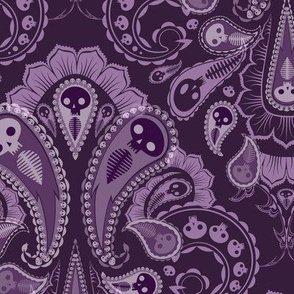 Ghost Paisley - purple