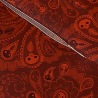 Ghost Paisley - red