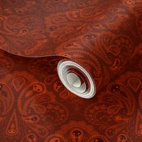 Ghost Paisley - red