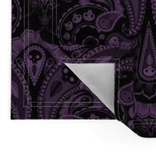 Ghost Paisley - purple & black