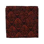 Ghost Paisley - red & black