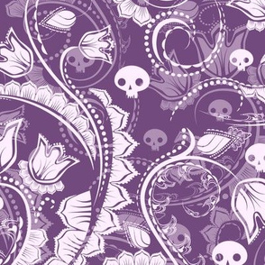 Ghost Floral - purple