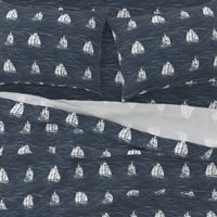 Stormy Seas // Nautical monochromatic repeat pattern // for men and women // by Zoe Charlotte