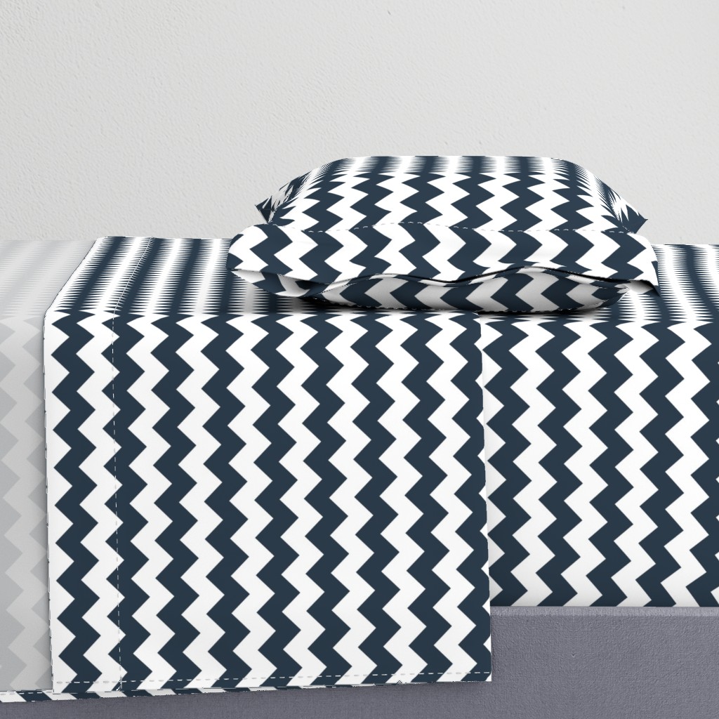 Chevron in Navy // Nautical monochromatic repeat pattern // for men and women // by Zoe Charlotte