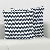 Chevron in Navy // Nautical monochromatic repeat pattern // for men and women // by Zoe Charlotte