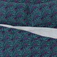 Jungle Ferns in Violent Violet // Tropical print // Unisex for men and women // bright repeat pattern by Zoe Charlotte