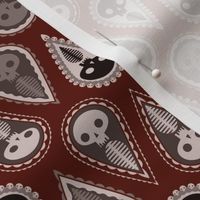 Geometric Ghosts - dark red