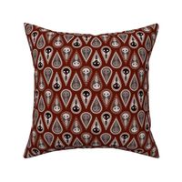 Geometric Ghosts - dark red