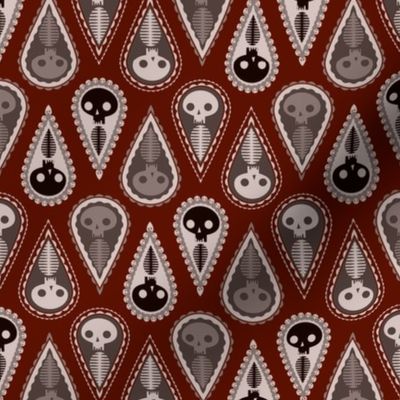 Geometric Ghosts - dark red