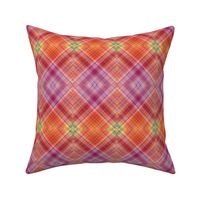 DREAM OF AN OCEAN SUNFLOWER FALL LIGHT SEA GARDEN DIAGONAL PLAID