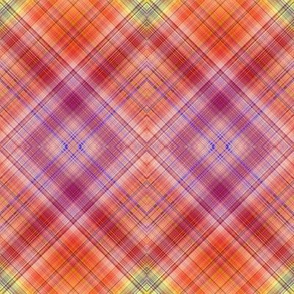 DREAM OF AN OCEAN SUNFLOWER FALL LIGHT SEA GARDEN DIAGONAL PLAID