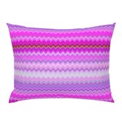 DREAM OF AN OCEAN HAPPY PINK SEA GARDEN CHEVRON ZIGZAG