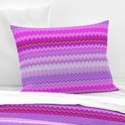 DREAM OF AN OCEAN HAPPY PINK SEA GARDEN CHEVRON ZIGZAG