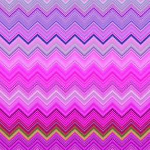 DREAM OF AN OCEAN HAPPY PINK SEA GARDEN CHEVRON ZIGZAG