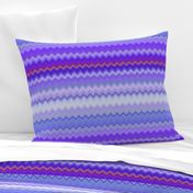 DREAM OF AN OCEAN PURPLE SEA GARDEN CHEVRON ZIGZAG