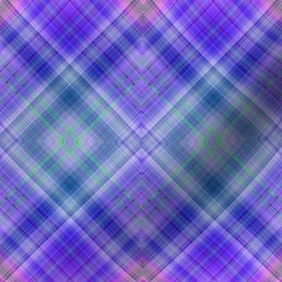 DREAM OF AN OCEAN PURPLE SEA GARDEN DIAGONAL LOZENGE PLAID