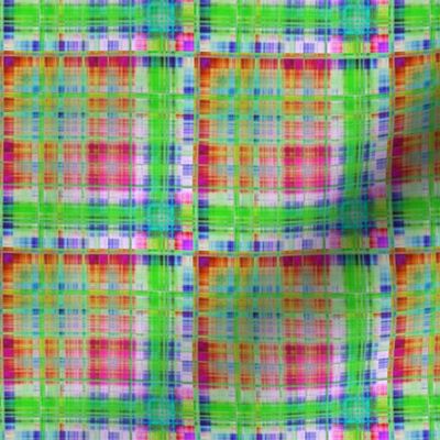 GRUNGE PLAID 2 summer spring Green Red Pink