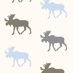 Multi moose on ivory