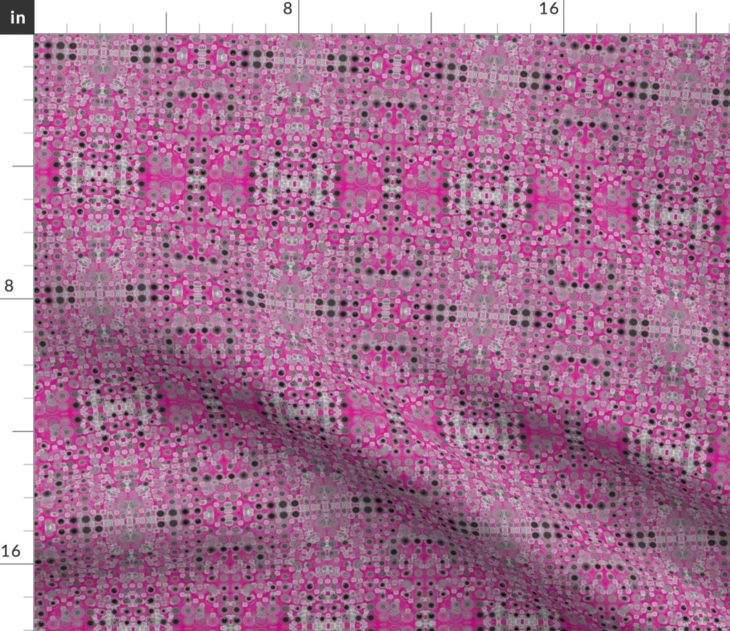 Dancing Dots and Spots on Flirty Fuchsia