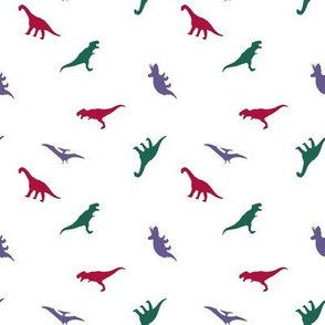 Dinos // red/green/purple