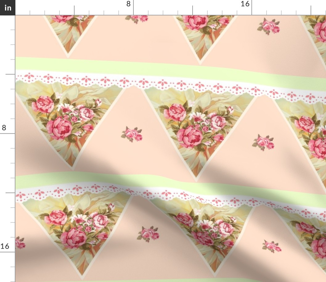 Country Roses Traditional Bunting