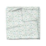 Boys Pattern Small Repeat White Background