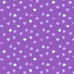 Tossed Lilac Hearts by Cheerful Madness!!